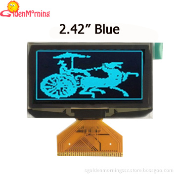 2.42-inch OLED Display Module with 128x64px Resolution, blue Color